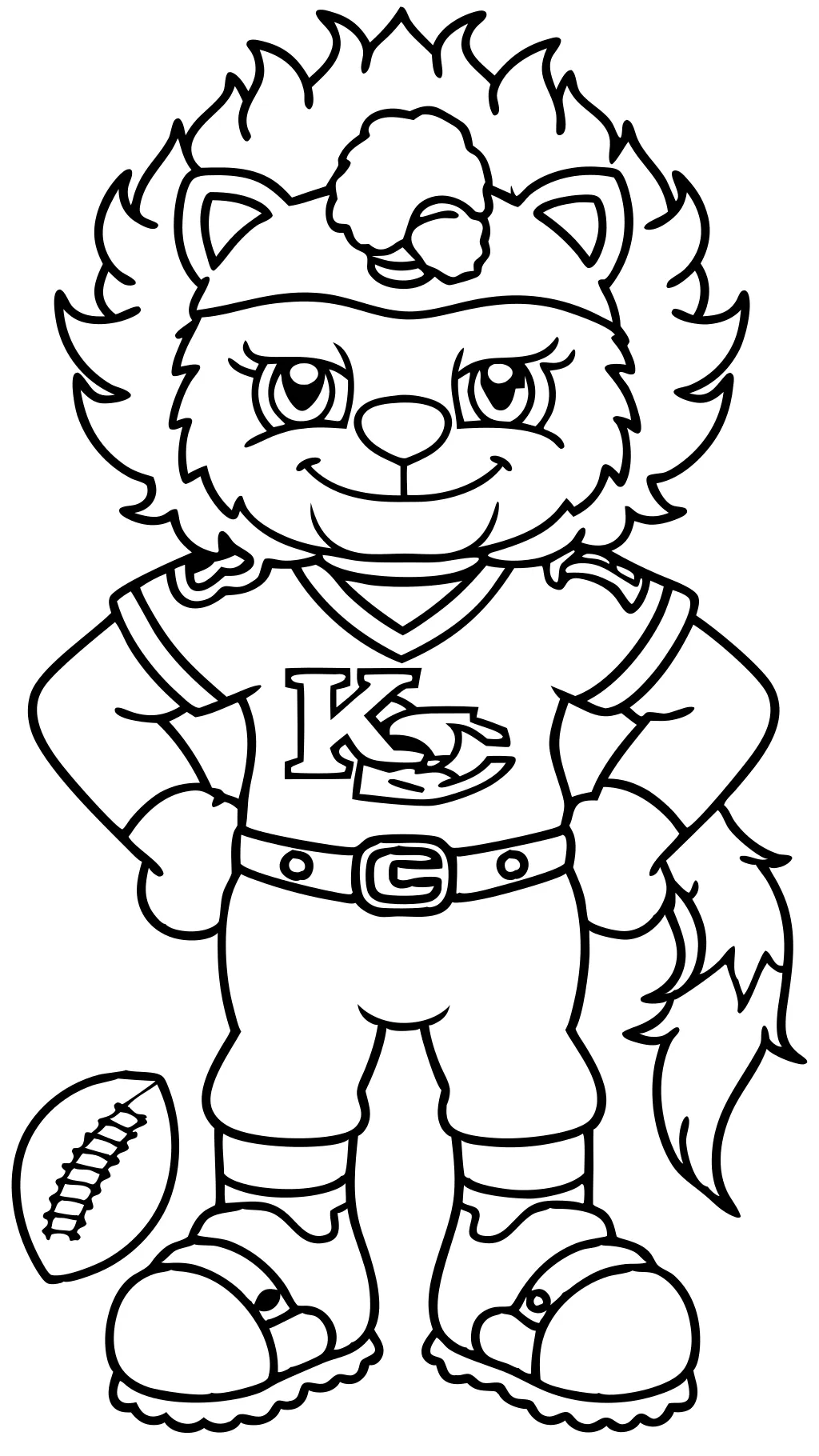 chiefs football coloring pages